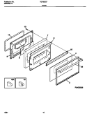 DOOR Diagram and Parts List for TGF335CFTA  Tappan Range