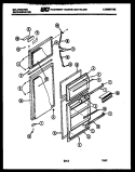 DOOR PARTS Diagram and Parts List for TSK160EN0W  Kelvinator Refrigerator