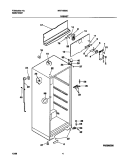 CABINET Diagram and Parts List for MRT13BSCW5  Frigidaire Refrigerator