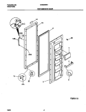 REFRIGERATOR DOOR Diagram and Parts List for GRS20HRHD4  Gibson Refrigerator