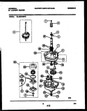 TRANSMISSION PARTS Diagram and Parts List for MLXE42RBWD0  Kelvinator Washer Dryer Combo