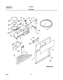 DISPENSER Diagram and Parts List for FRS23F4CQ2  Frigidaire Refrigerator