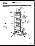 CABINET PARTS Diagram and Parts List for FCDWF135E  Frigidaire Refrigerator