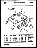 COOKTOP PARTS Diagram and Parts List for 32-2639-32-01  Tappan Range