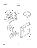 DISPENSER Diagram and Parts List for FRS26R2AQ6  Frigidaire Refrigerator