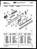 CONTROL PANEL Diagram and Parts List for R433MEM3  Frigidaire Range