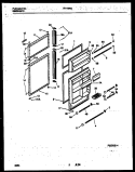 DOOR PARTS Diagram and Parts List for RT179NCD1  Frigidaire Refrigerator