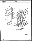DOOR PARTS Diagram and Parts List for FPCI21TPW1  Frigidaire Refrigerator