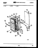 DOOR PARTS Diagram and Parts List for V21C  Frigidaire Freezer