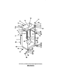 CABINET Diagram and Parts List for FPCI21TCW0  Frigidaire Refrigerator