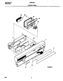 CONTROL PANEL Diagram and Parts List for FDB935RHB0  Frigidaire Dishwasher