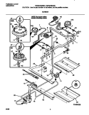 BURNER Diagram and Parts List for FGF367BGDC  Frigidaire Range