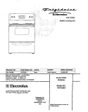 COVER Diagram and Parts List for FEF326ABE  Frigidaire Range