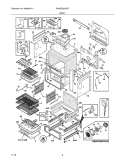 BODY Diagram and Parts List for EW30ES65GSF  Electrolux Range