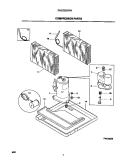 COMPRESSOR PARTS Diagram and Parts List for FAC052J7A1  Frigidaire Air Conditioner