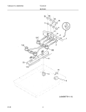 BURNER Diagram and Parts List for FLC30C3AUC  Frigidaire Cooktop