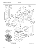 BODY Diagram and Parts List for CGEF3031KWC  Frigidaire Range