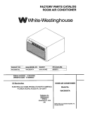 COVER Diagram and Parts List for WAC083K7A1  Westinghouse Air Conditioner