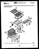 SHELVES AND SUPPORTS Diagram and Parts List for RD19F8WT3C  Gibson Refrigerator