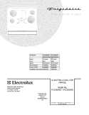 COVER Diagram and Parts List for FEC36S6EBB  Frigidaire Cooktop