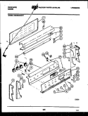 BACKGUARD Diagram and Parts List for REGS38BKW1  Frigidaire Range