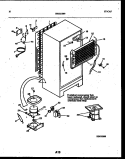 SYSTEM AND AUTOMATIC DEFROST PARTS Diagram and Parts List for ATG130NCD0  Frigidaire Refrigerator