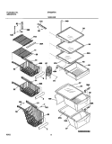 SHELVES Diagram and Parts List for GRS26F5AW6  Gibson Refrigerator