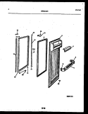 REFRIGERATOR DOOR PARTS Diagram and Parts List for RS249NCD0  Frigidaire Refrigerator