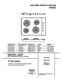 COVER Diagram and Parts List for FEC30C4AQA  Frigidaire Cooktop