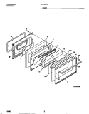 DOOR Diagram and Parts List for WEF352BEDA  Frigidaire Range