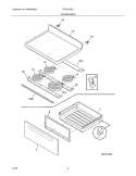 TOP / DRAWER Diagram and Parts List for TEF361ESC  Tappan Range