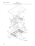 MAINTOP Diagram and Parts List for GLEC36S8CBB  Frigidaire Cooktop