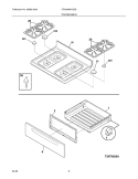 TOP / DRAWER Diagram and Parts List for CRG3480HQQB  Crosley Range