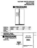 COVER Diagram and Parts List for FRS26ZXHD0  Frigidaire Refrigerator