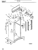 CABINET WITH FAN ASSEMBLY Diagram and Parts List for FRT17JRBD2  Frigidaire Refrigerator