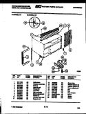 CABINET AND INSTALLATION PARTS Diagram and Parts List for AC083L1A1  Frigidaire Air Conditioner