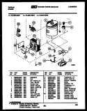 POWER CONTROL Diagram and Parts List for 76-4667-00-08  Tappan Microwave Oven Combo