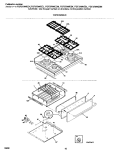 TOP / DRAWER Diagram and Parts List for FGF379WESK  Frigidaire Range