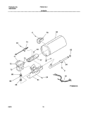 BURNER Diagram and Parts List for FGR341AC1  Frigidaire Dryer