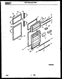 DOOR PARTS Diagram and Parts List for WRT17DGBD0  Frigidaire Refrigerator