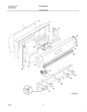 BACKGUARD Diagram and Parts List for TGF324BHWC  Tappan Range