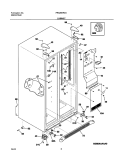 CABINET Diagram and Parts List for FRS26KR4AQ4  Frigidaire Refrigerator