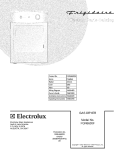 COVER Diagram and Parts List for FGR6600FS0  Frigidaire Dryer