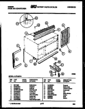 CABINET AND INSTALLATION PARTS Diagram and Parts List for AL07A6EVA  Gibson Air Conditioner