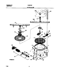 MOTOR & PUMP Diagram and Parts List for FDB679GFW5  Frigidaire Dishwasher