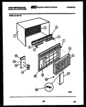 CABINET PARTS Diagram and Parts List for AL113L1A2  Frigidaire Air Conditioner