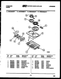 COOKTOP PARTS Diagram and Parts List for REG438QMA4  Frigidaire Range