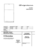 COVER Diagram and Parts List for GLRT183SBQ1  Frigidaire Refrigerator