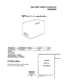 COVER Diagram and Parts List for MFC25M4GW3  Frigidaire Freezer
