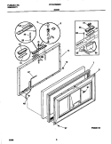 DOOR Diagram and Parts List for FFC09M5HW0  Frigidaire Freezer